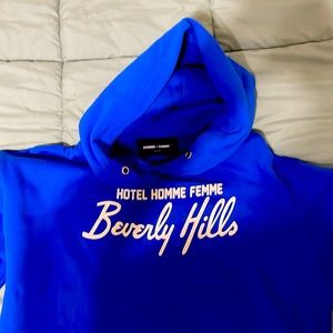 Homme+Femme Hoodie Medium Royal Blue